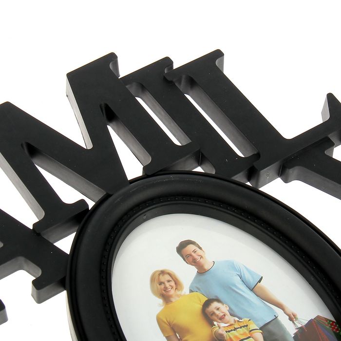 Фоторамка на 6 фото 6,5х5,5 см, 6х9 см, 10х15 см Family чёрная