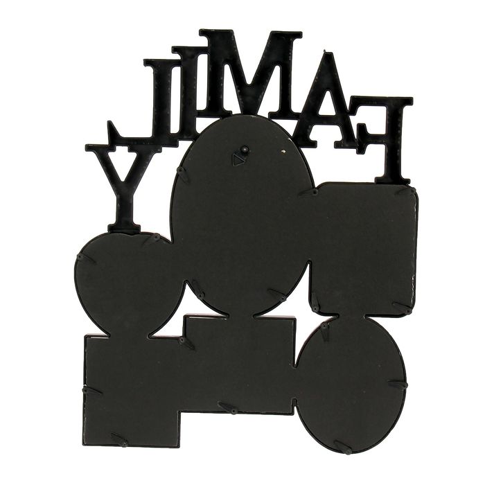 Фоторамка на 6 фото 6,5х5,5 см, 6х9 см, 10х15 см Family чёрная