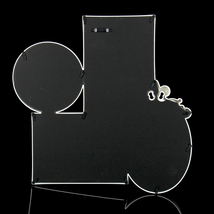 Фоторамка на 4 фото 11х11 см, 10х15 см "Стилистика" белая