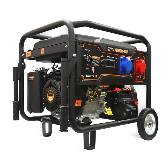 Бензиновый генератор FoxWeld Expert G9500-3 HP, 8 кВт, 3х220 В/2х16,32 А, 12 В, электропуск  730574
