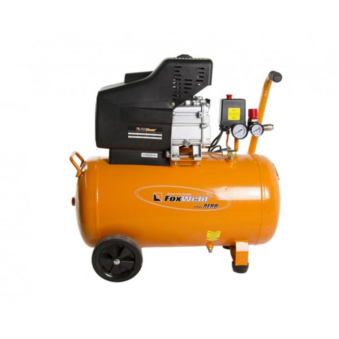 Масляный коаксиальный компрессор FoxWeld AERO 220/50, 230 В, 1.5 кВт, 220 л/мин, 8 бар