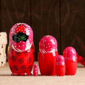 

Матрёшка 5-ти кукольная "Катя ягоды", 12-13 см, ручная роспись