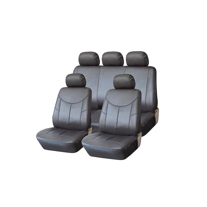 фото Чехлы универсальные на автомобильные сиденья,комплект "style", экокожа, серые kraft