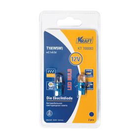 

Светодиод T10 W5W (W2,1x9,5d), 12v, blue, 2 шт, блистер