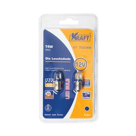 

Светодиод T4W (BA9s), 12v, blue, 2 шт, блистер