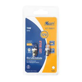 

Светодиод T4W (BA9s), 12v, white, 2 шт, блистер