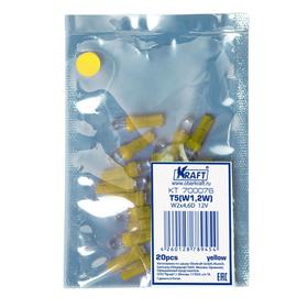 

Светодиод T5 W1,2W (W2x4,6D), 12v, yellow