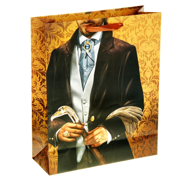 Пакет ламинированный вертикальный (стразы) «Граф», 26 × 32 см