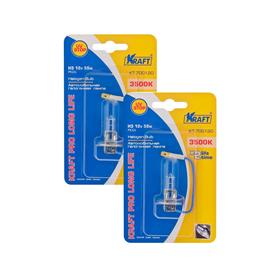

Комплект автоламп Н3, 12v55w, (PK22s), Kraft Pro Long Life, 2 шт