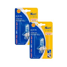 

Комплект автоламп Н7, 12v55w, (PX26d), Kraft Pro +80% more light, 2 шт