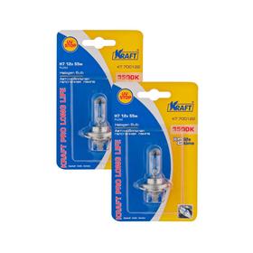 

Комплект автоламп Н7, 12v55w, (PX26d) Kraft Pro Long Life, 2 шт