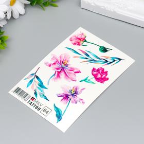 

Татуировка на тело "Цветы" 10х15 см