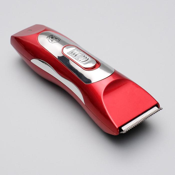 фото Машинка для стрижки pet clipper электрическая, 3 вт, красная