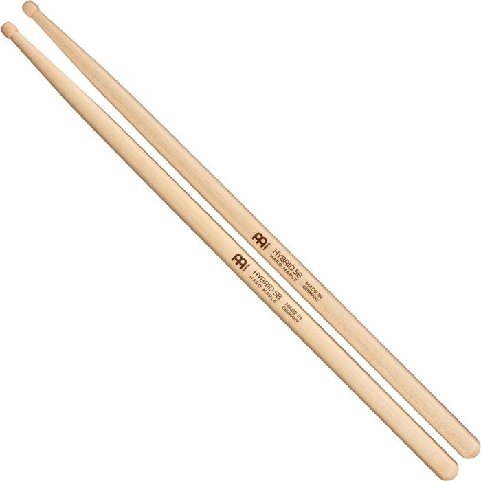 

Барабанные палочки SB138-MEINL Hybrid 5B деревянный наконечник, клен