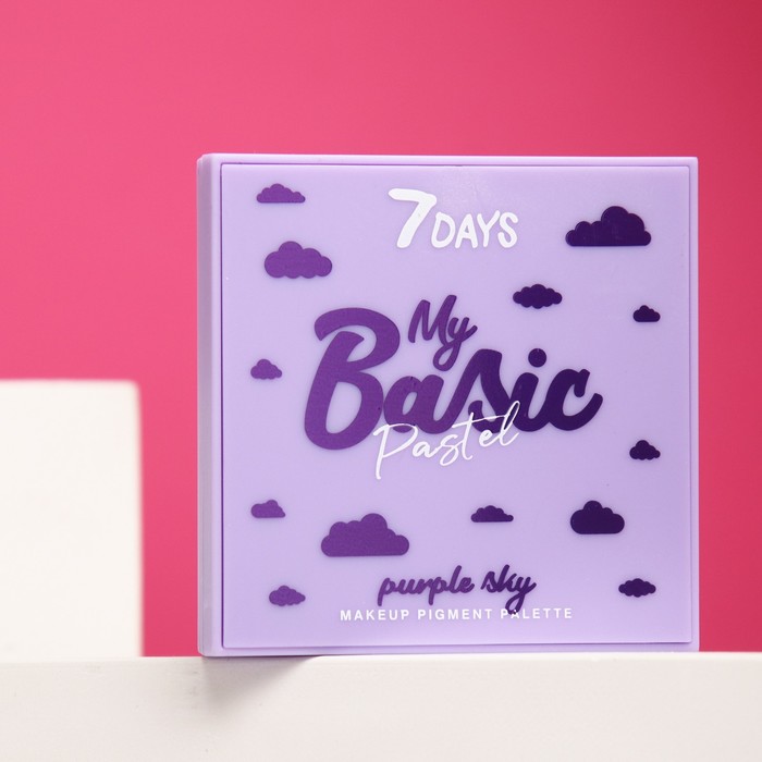 

Палетка пигментов для макияжа 7DAYS MY BASIC 101 Purple Sky , 9 г