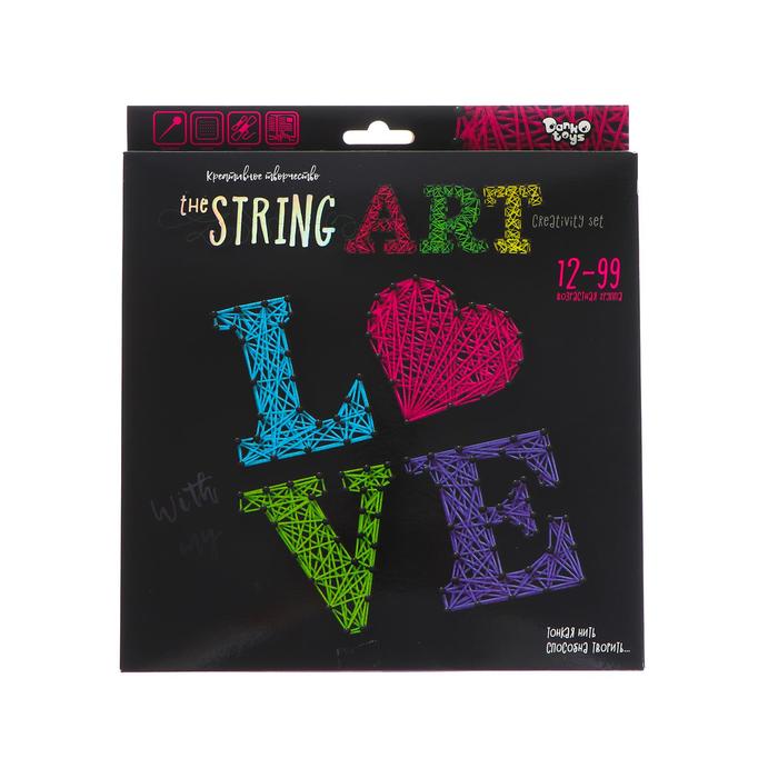Набор креативного творчества «Тонкая нить» серии «STRING ART», LOVE STRA-01-03