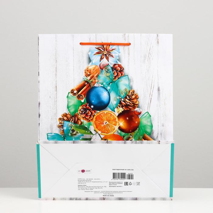 

Пакет подарочный "Ёлочка", 26 х 32 х 12 см