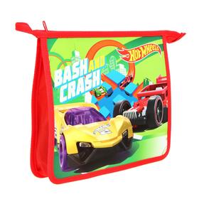 

Папка для тетрадей А5 "Hot Wheels", пластиковая, на молнии