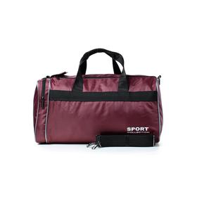 

Сумка спортивная, отдел на молнии, цвет бордовый 43х25х22см