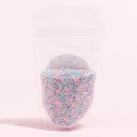 

Посыпки «Шарики» голубые, лиловые, розовые, 2 мм, 150 г