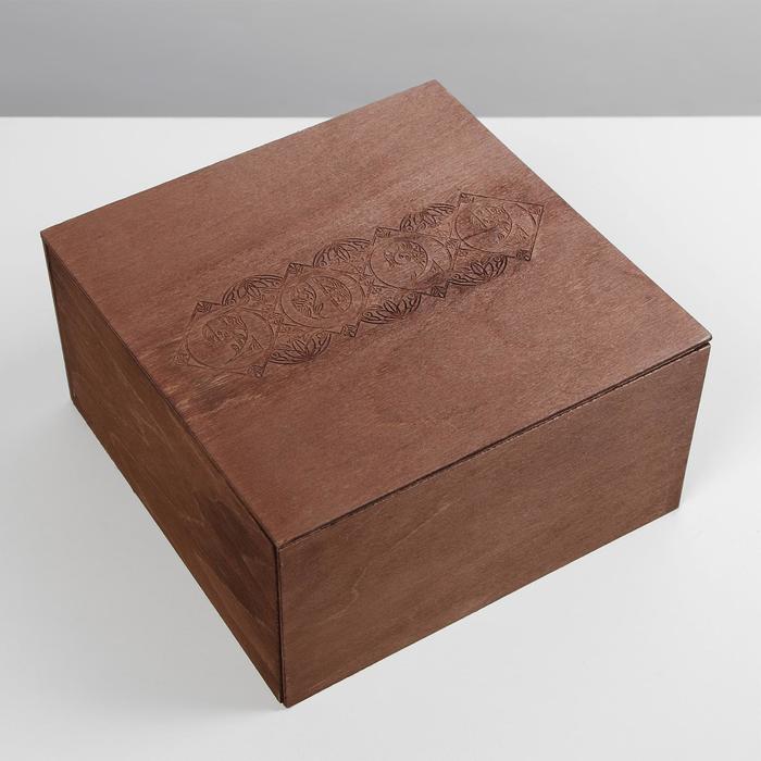 Ящик деревянный «2022», 20 × 20 × 10 см