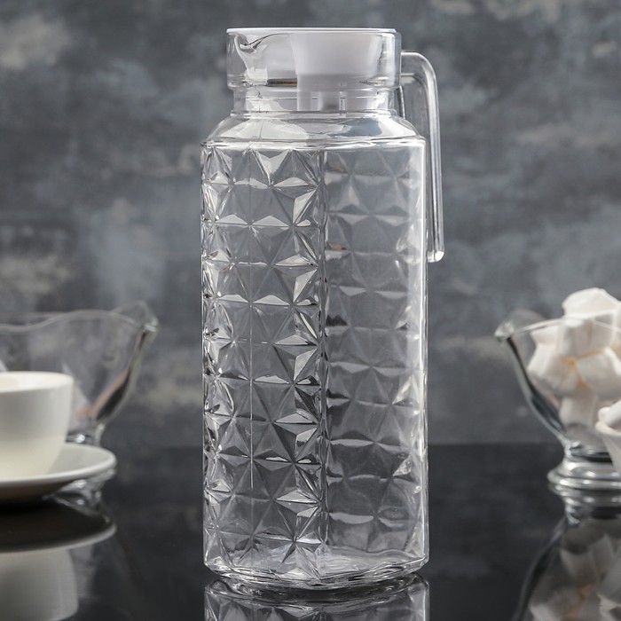 Графин с ручкой 1,2 л "Каллисто грани"