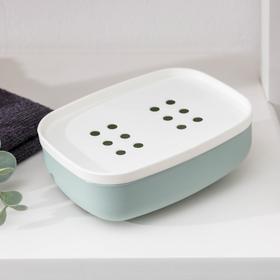 

Мыльница «Лист», 12×8,5×4 см, цвет МИКС