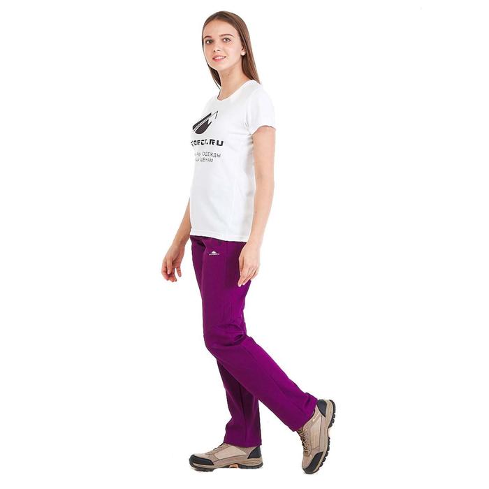 фото Брюки женские из ткани softshell фиолетового цвета, размер 42 mtforce