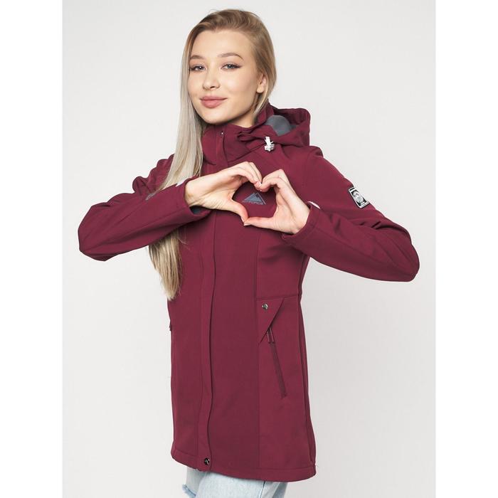 фото Ветровка женская бордового цвета, размер 44 mtforce