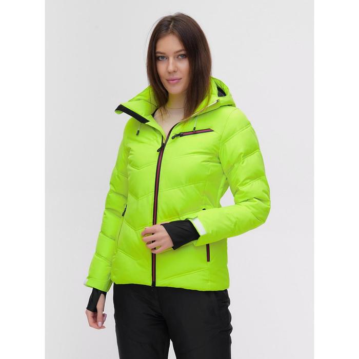 фото Горнолыжная куртка женская салатового цвета, размер 50 mtforce