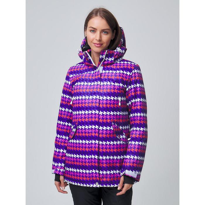 фото Женская зимняя горнолыжная куртка темно-фиолетового цвета, размер 44 mtforce