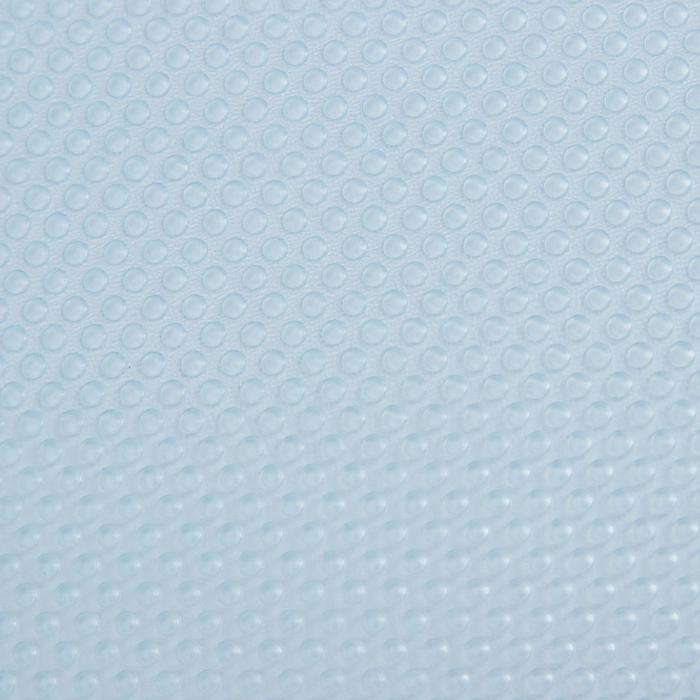 фото Коврик противоскользящий доляна «круги», 30×150 см, цвет прозрачный голубой