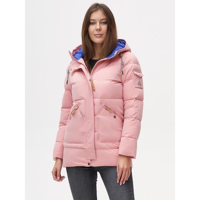 Куртка зимняя женская, размер 50, цвет розовый
