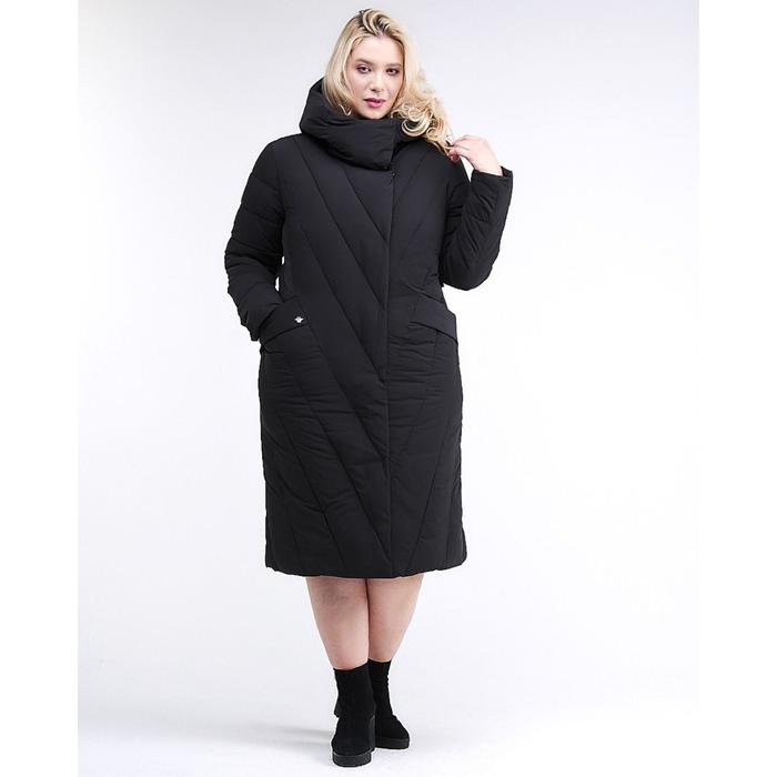 фото Куртка зимняя женская классическая одеяло чёрного цвета, размер 46 mtforce