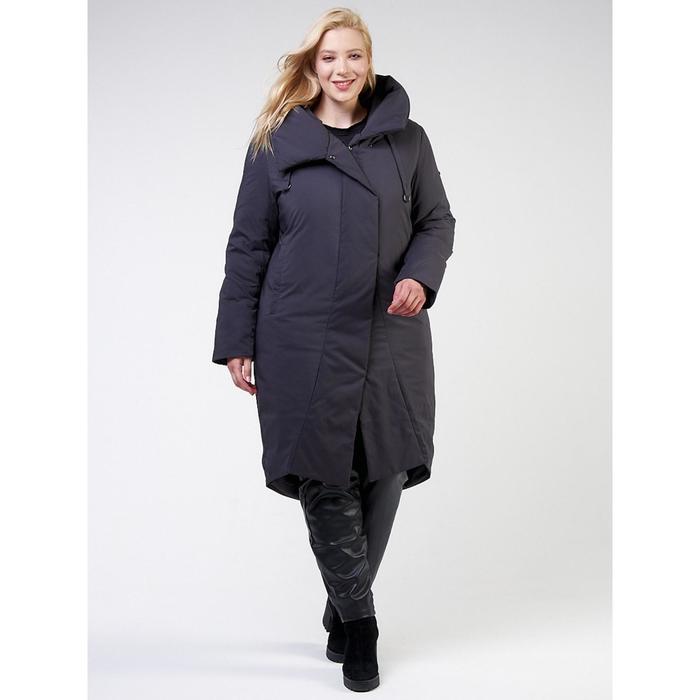 фото Куртка зимняя женская классическая темно-серого цвета, размер 46-48 mtforce
