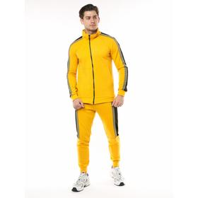 

Спортивный костюм мужской, размер 46, цвет горчичный