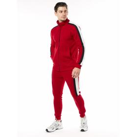 

Спортивный костюм мужской, размер 48, цвет красный