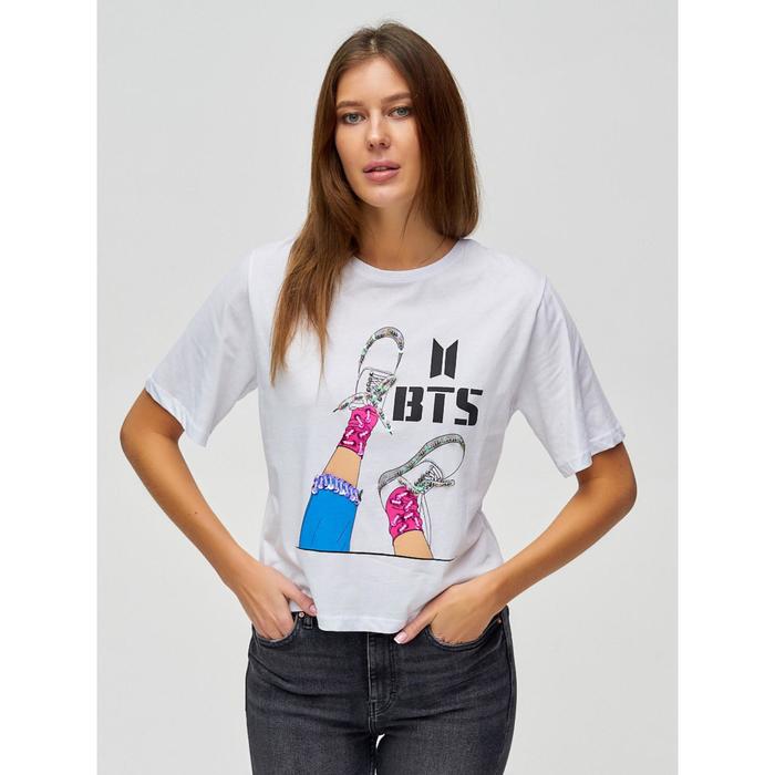 фото Топ футболка женская белого цвета, размер 44 mtforce