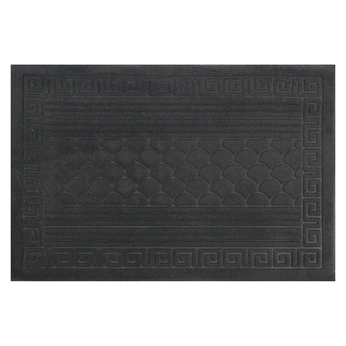 Коврик придверный "Меандр Рябь" без окантовки, цвет МИКС