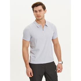 

Футболка-поло мужская, размер 50, цвет светло-серый