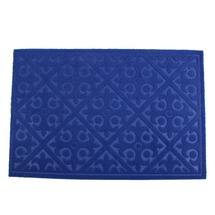 Коврик придверный "Орнамент" без окантовки, цвет МИКС