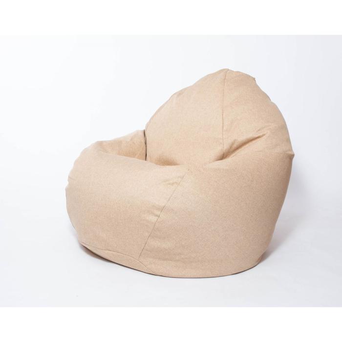 фото Кресло-мешок «стади», размер 130x80 см, цвет песочный, рогожка wowpuff