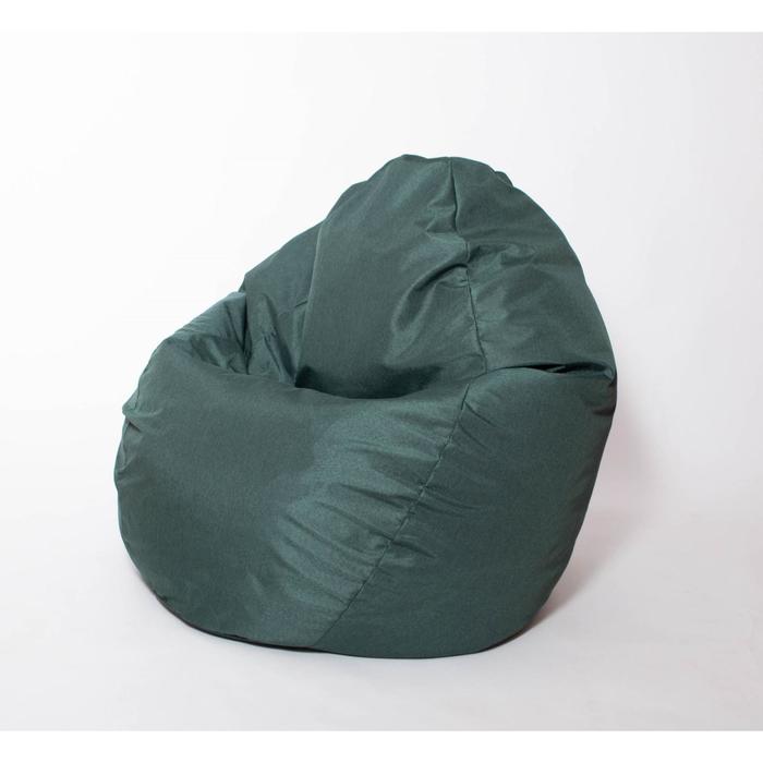 фото Кресло-мешок «стади», размер 130x80 см, цвет малахит, рогожка wowpuff