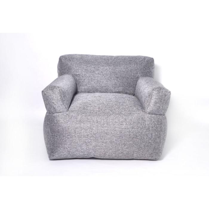 фото Кресло бескаркасное «уют», размер 80x90 см, цвет серый , рогожка wowpuff