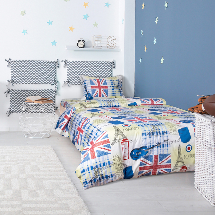 Постельное бельё "Этелька" 1,5 сп., Ламанш, размер 150х210 см, 150х210 см, 50х70 см