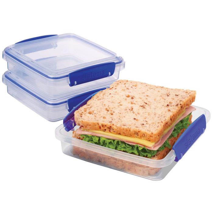 Набор контейнеров для сэндвичей, 450 мл, 3 предмета