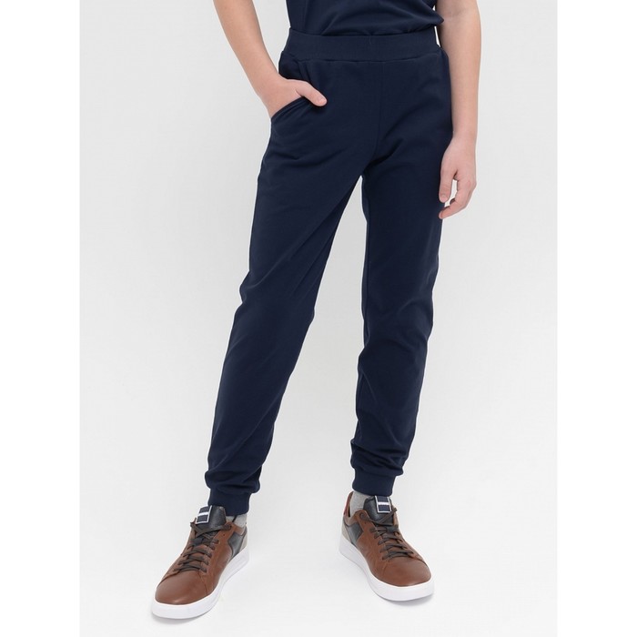 брюки для мальчиков рост 128 см цвет джинсовый Брюки для мальчиков, рост 158 см, цвет джинсовый