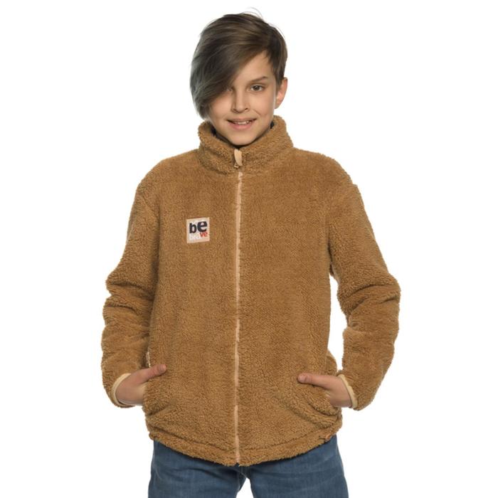Куртка для мальчиков, рост 140 см, цвет коричневый