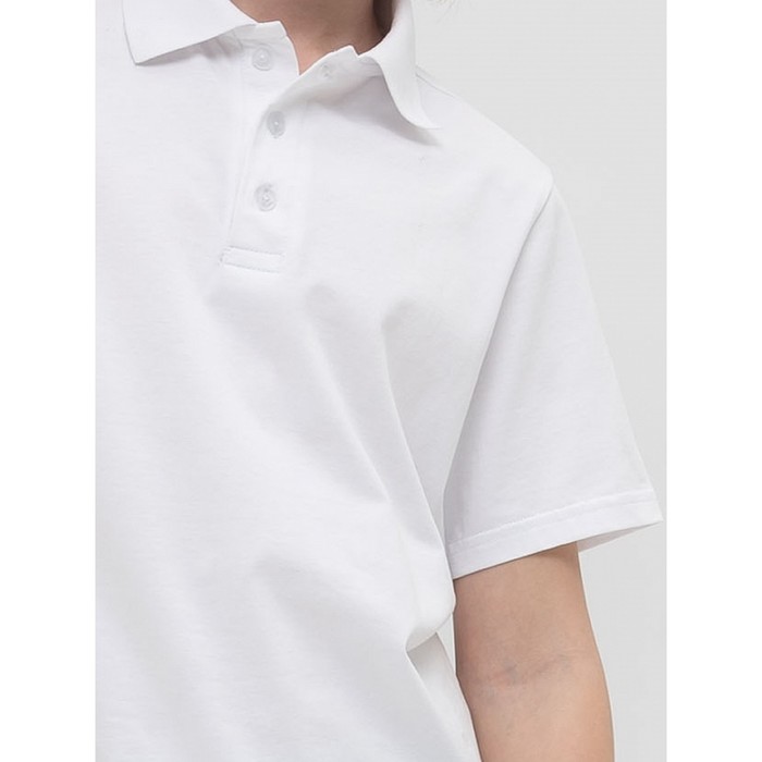 

Футболка поло для мальчиков, рост 152 см, цвет белый