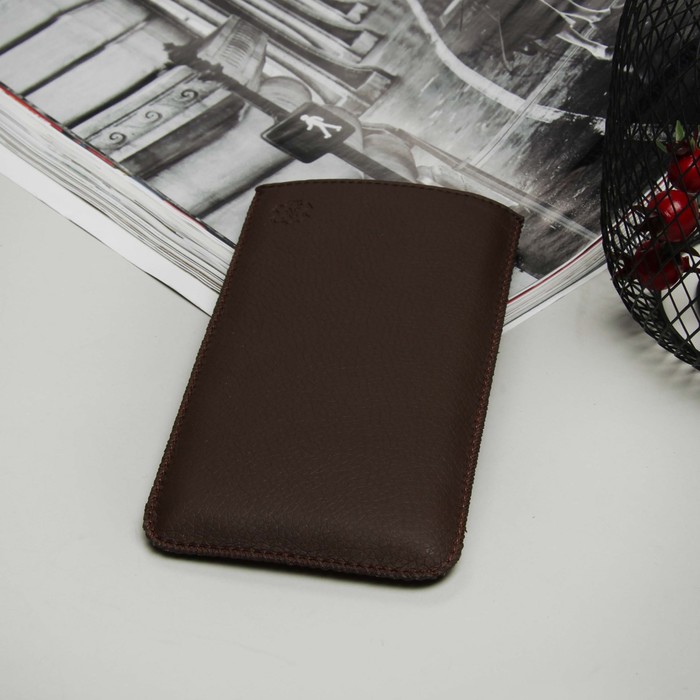 Чехол с ремешком "Norton" для телефона, размер G, цвет коричневый